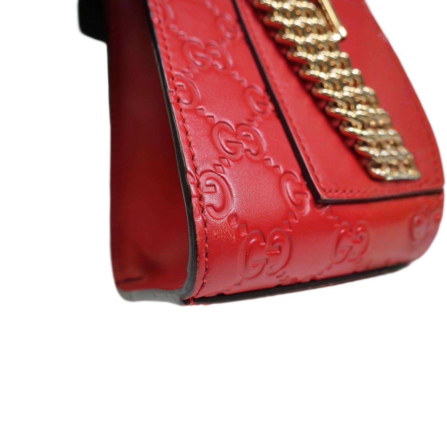 GUCCI Guccissima Medium Padlock Shoulder Bag