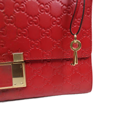 GUCCI Guccissima Medium Padlock Shoulder Bag