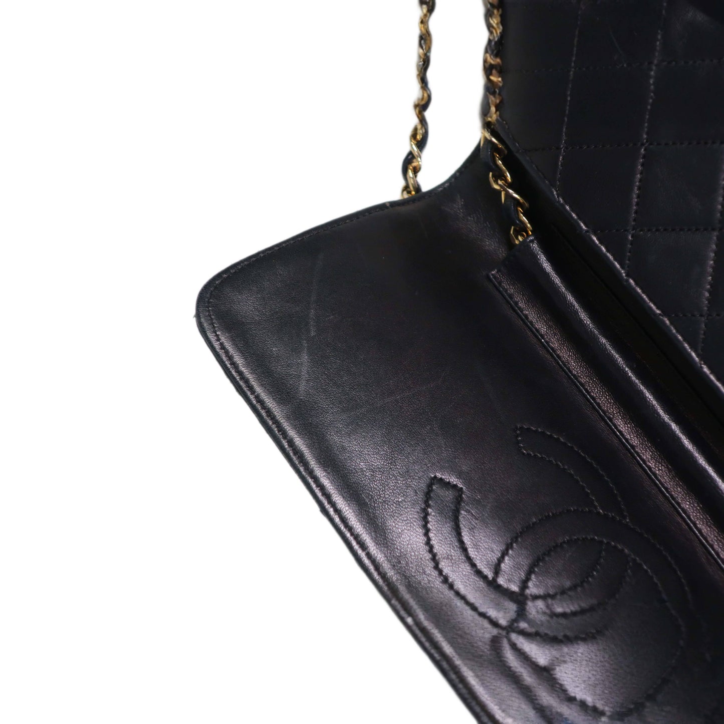 CHANEL Vintage Quilted Matelasse 25 Chain Shoulder Bag