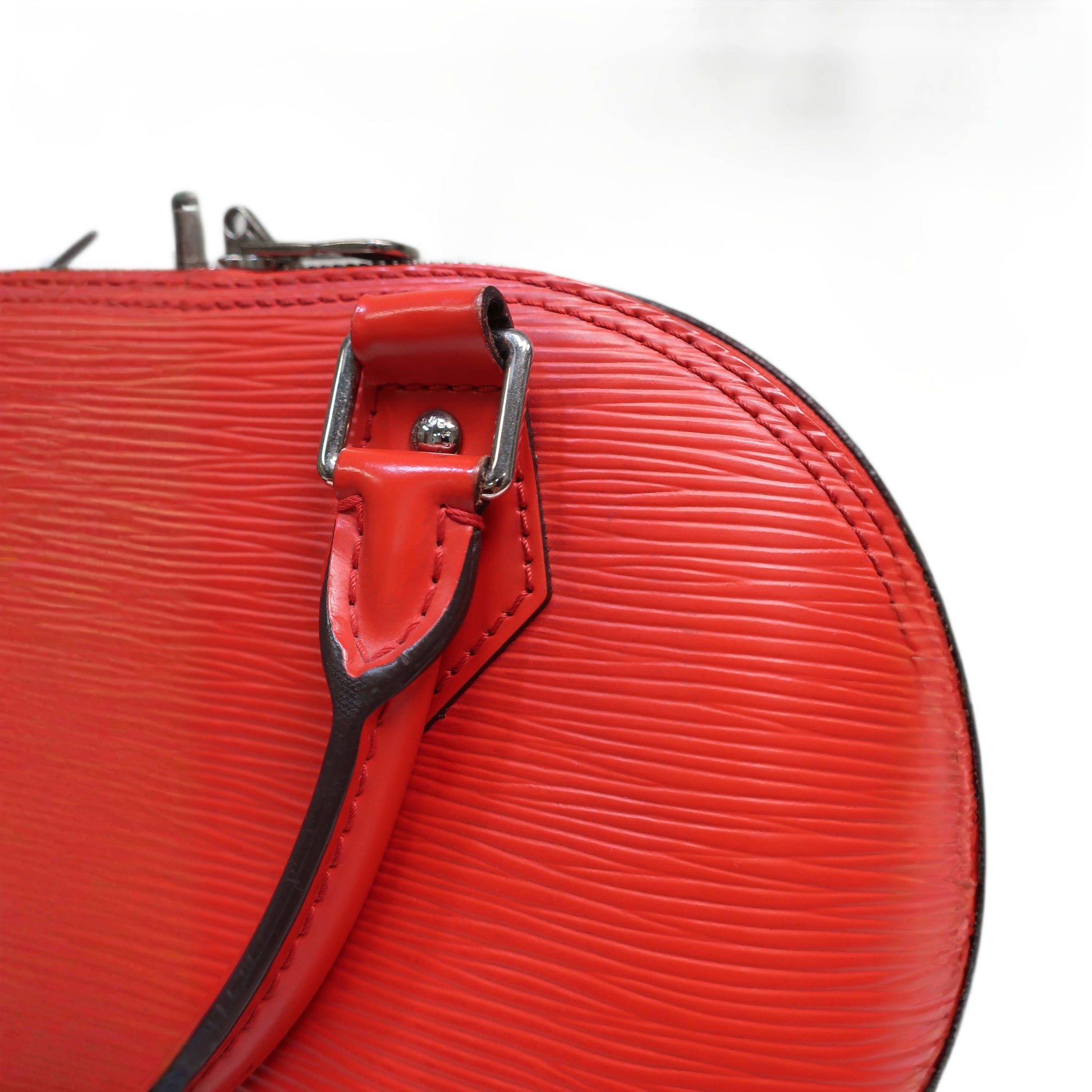 LOUIS VUITTON Red Epi Leather Alma BB Satchel