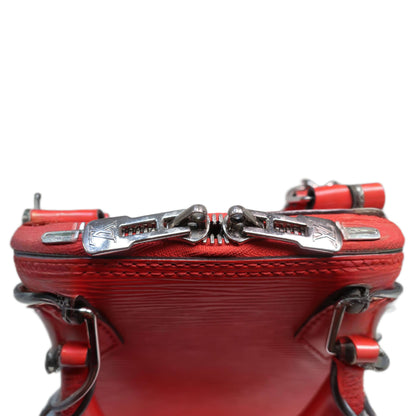 LOUIS VUITTON Red Epi Leather Alma BB Satchel