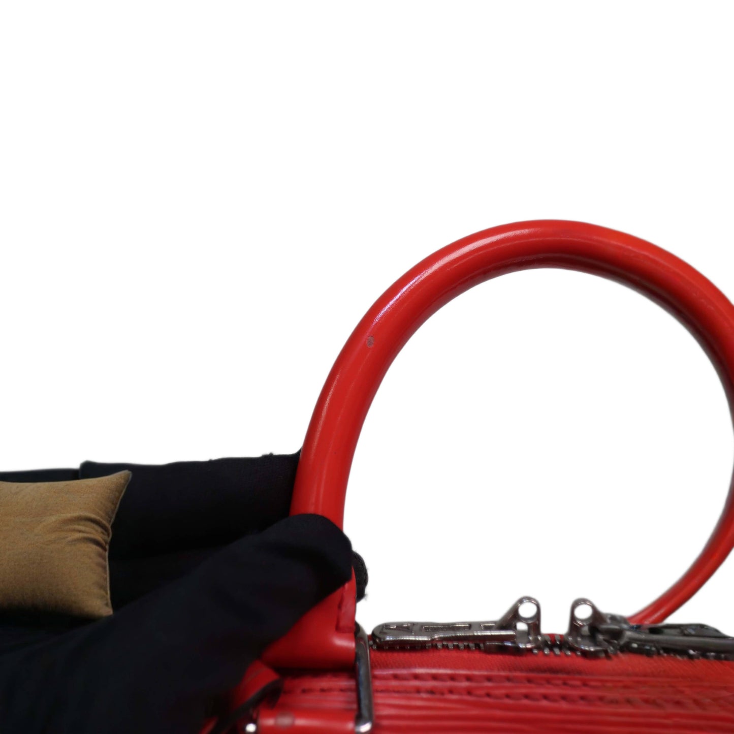 LOUIS VUITTON Red Epi Leather Alma BB Satchel