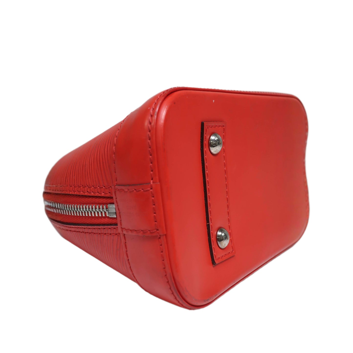 LOUIS VUITTON Red Epi Leather Alma BB Satchel