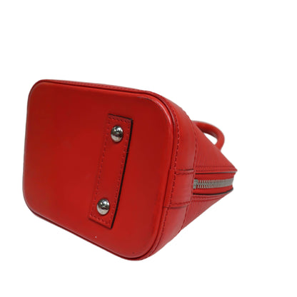 LOUIS VUITTON Red Epi Leather Alma BB Satchel
