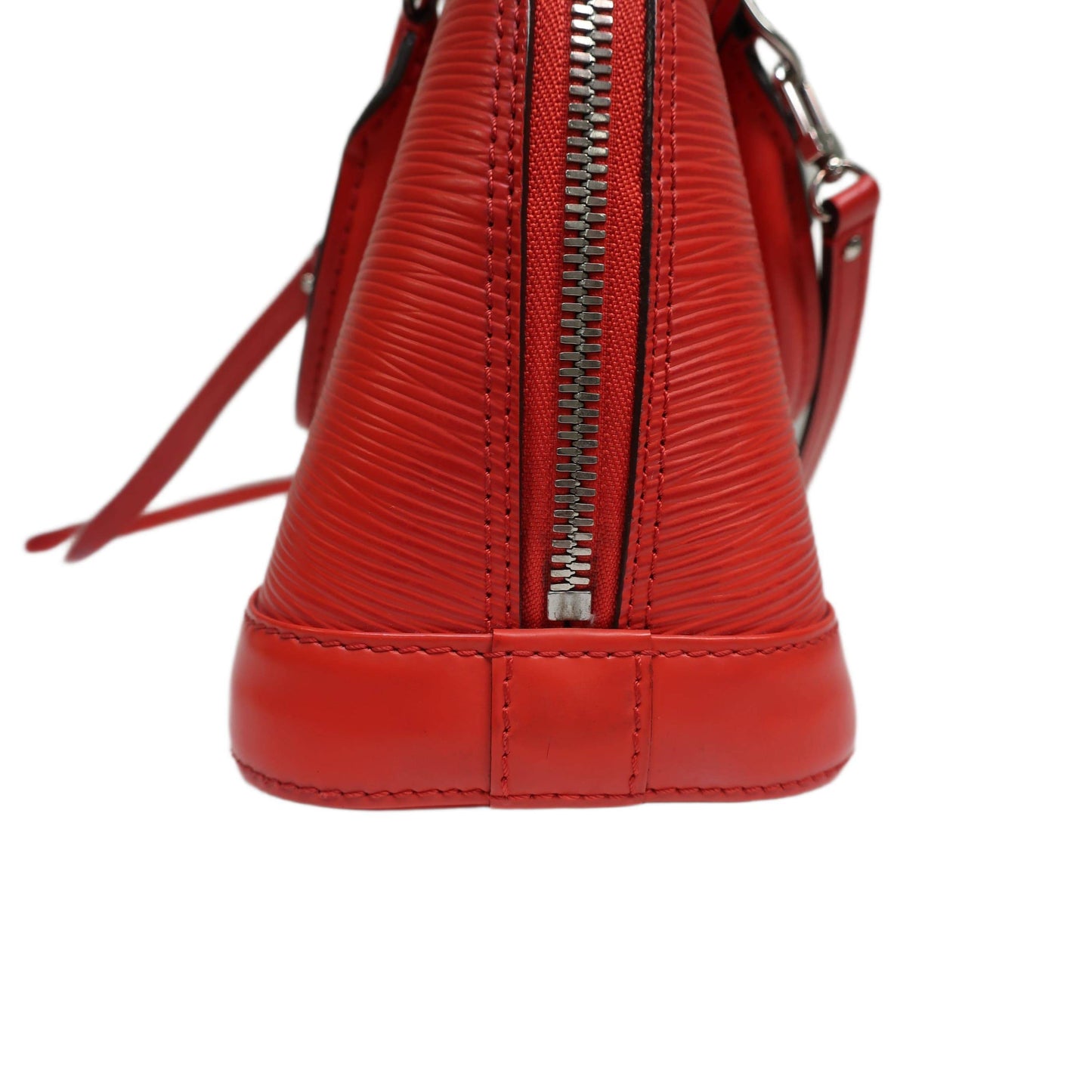 LOUIS VUITTON Red Epi Leather Alma BB Satchel