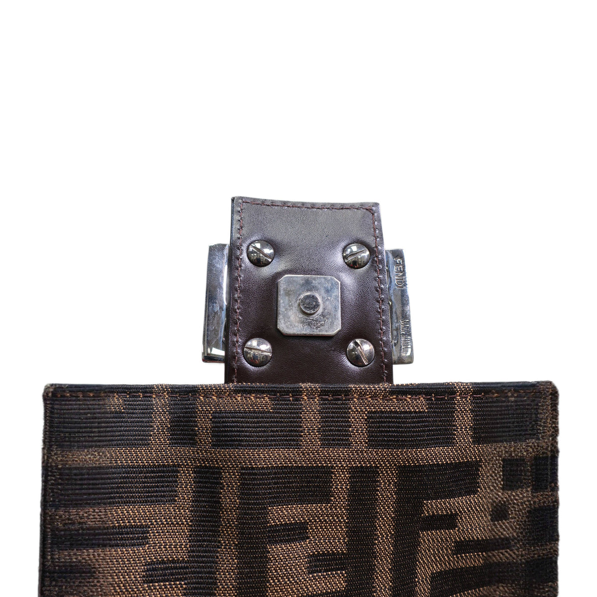 FENDI Mamma Baguette Shoulder Zucca HandBag