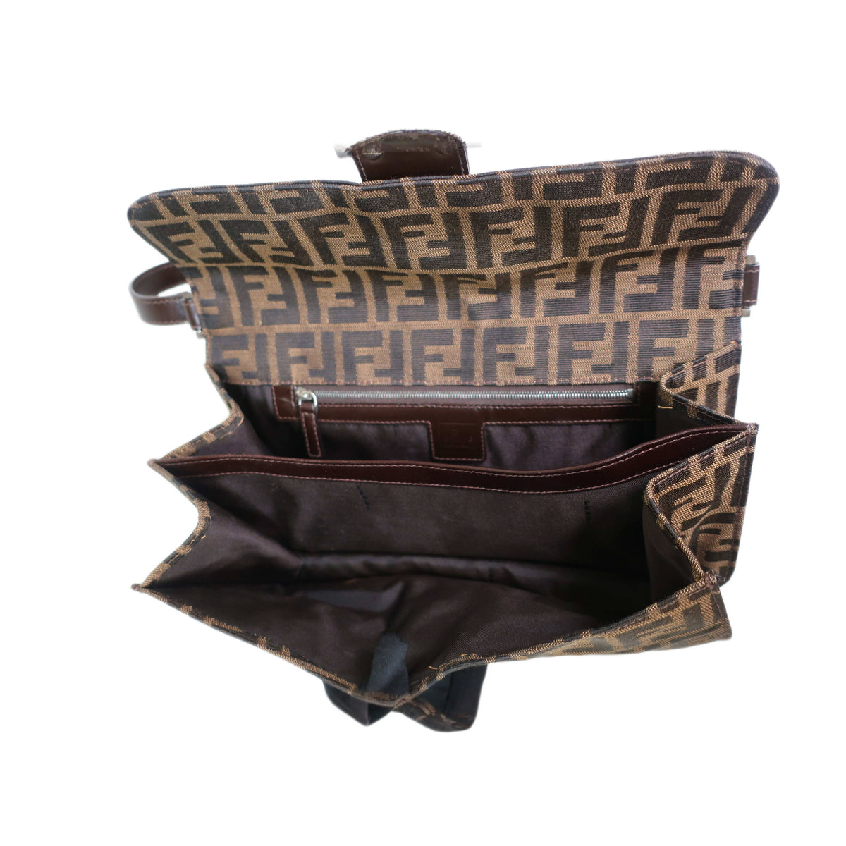 FENDI Mamma Baguette Shoulder Zucca HandBag