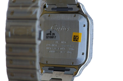 Cartier Santos de Cartier Stainless Steel White Dial Large Model