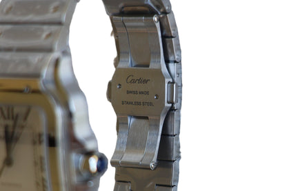 Cartier Santos de Cartier Stainless Steel White Dial Large Model