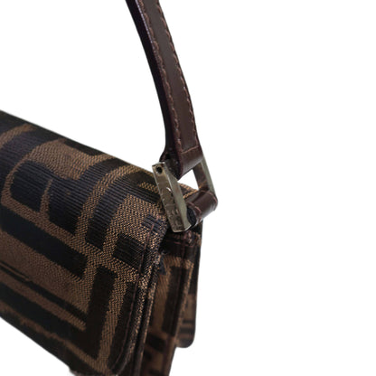 FENDI Mamma Baguette Shoulder Zucca HandBag