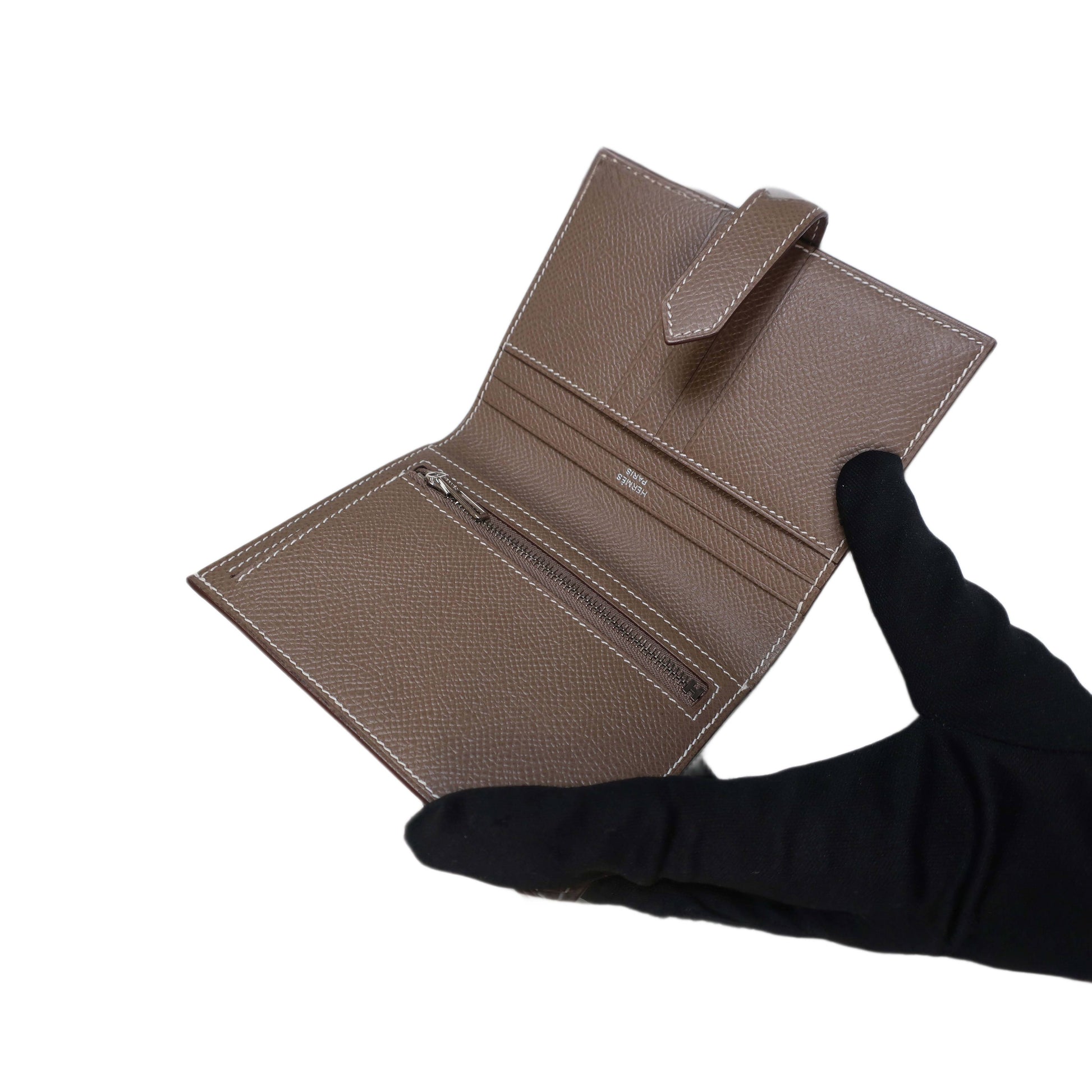 HERMES Epsom Bearn Card Holder Wallet