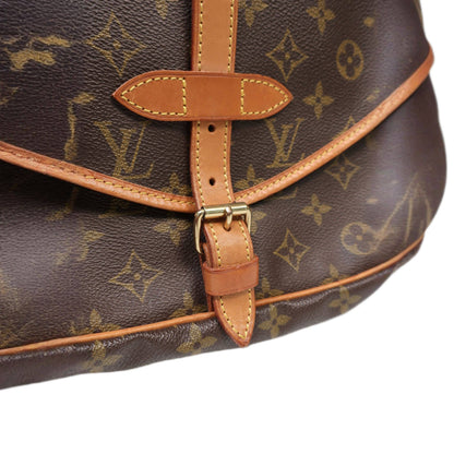 LOUIS VUITTON Monogram Saumur 30 Cross Body Shoulder Bag