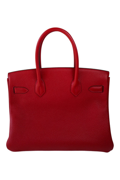 Hermès Birkin 30 Rouge Casaque Togo with Gold Hardware Stamp C