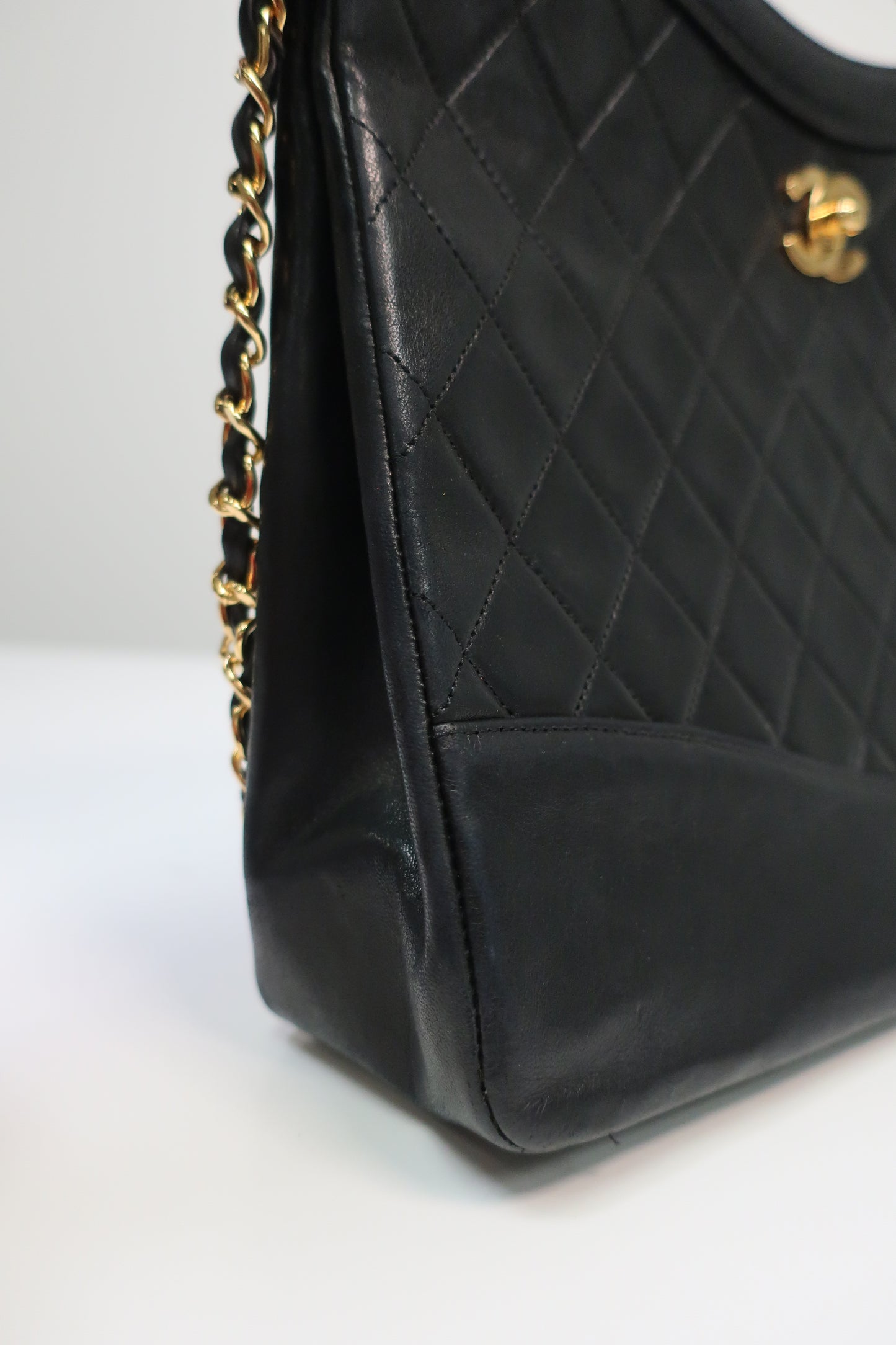 Chanel Quilted 2 Way Handbag