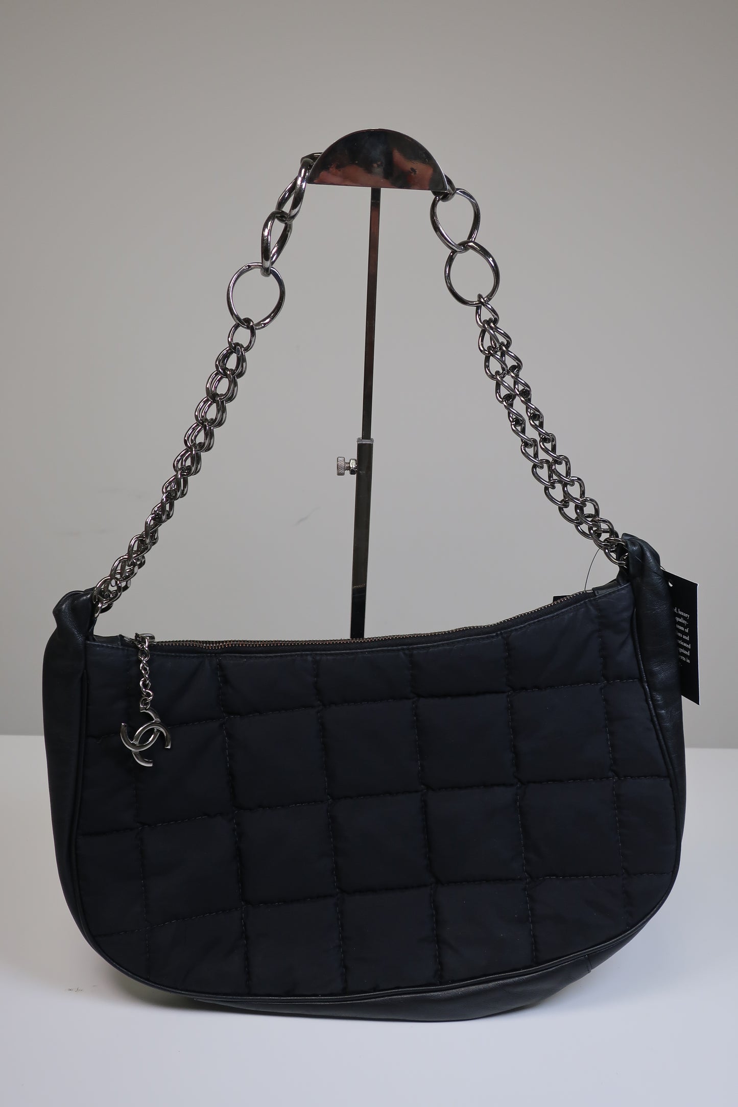 CHANEL Chocolate Bar Hobo Chain Bag