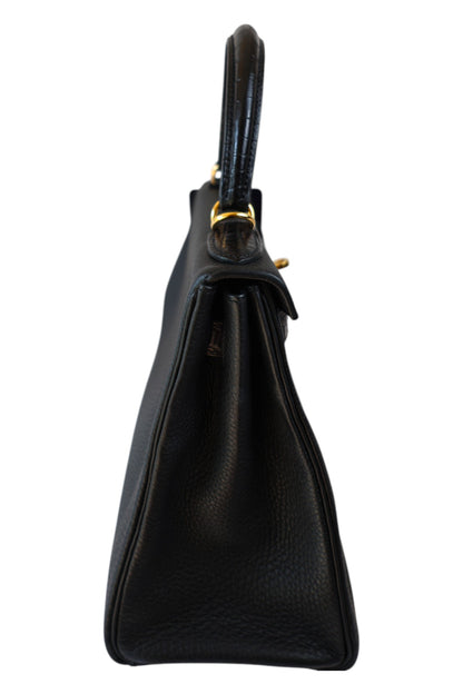 Hermès Kelly 28 Touch Noir with Gold Hardware Stamp Z 2021