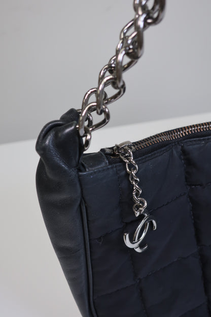 CHANEL Chocolate Bar Hobo Chain Bag