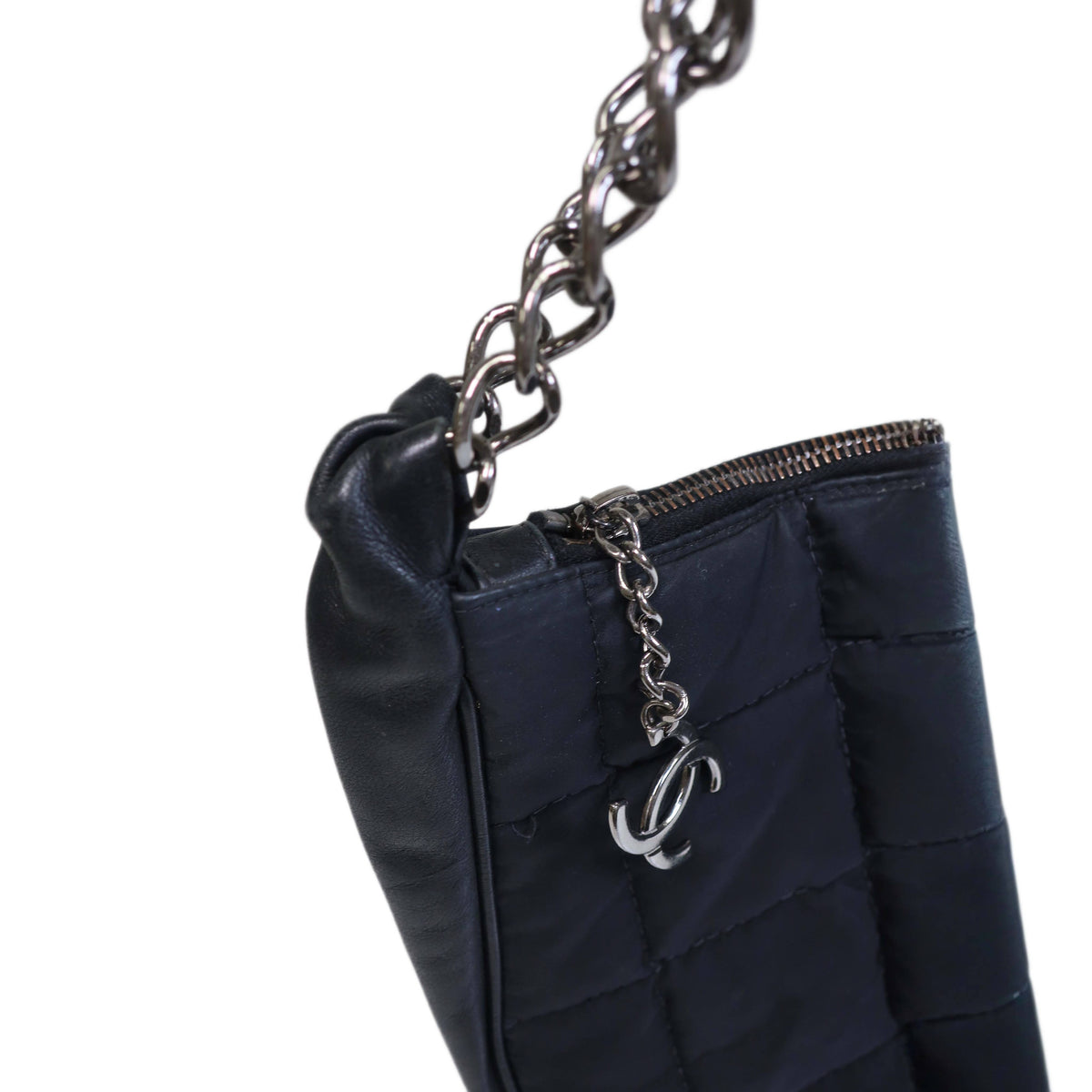 CHANEL Chocolate Bar Hobo Chain Bag