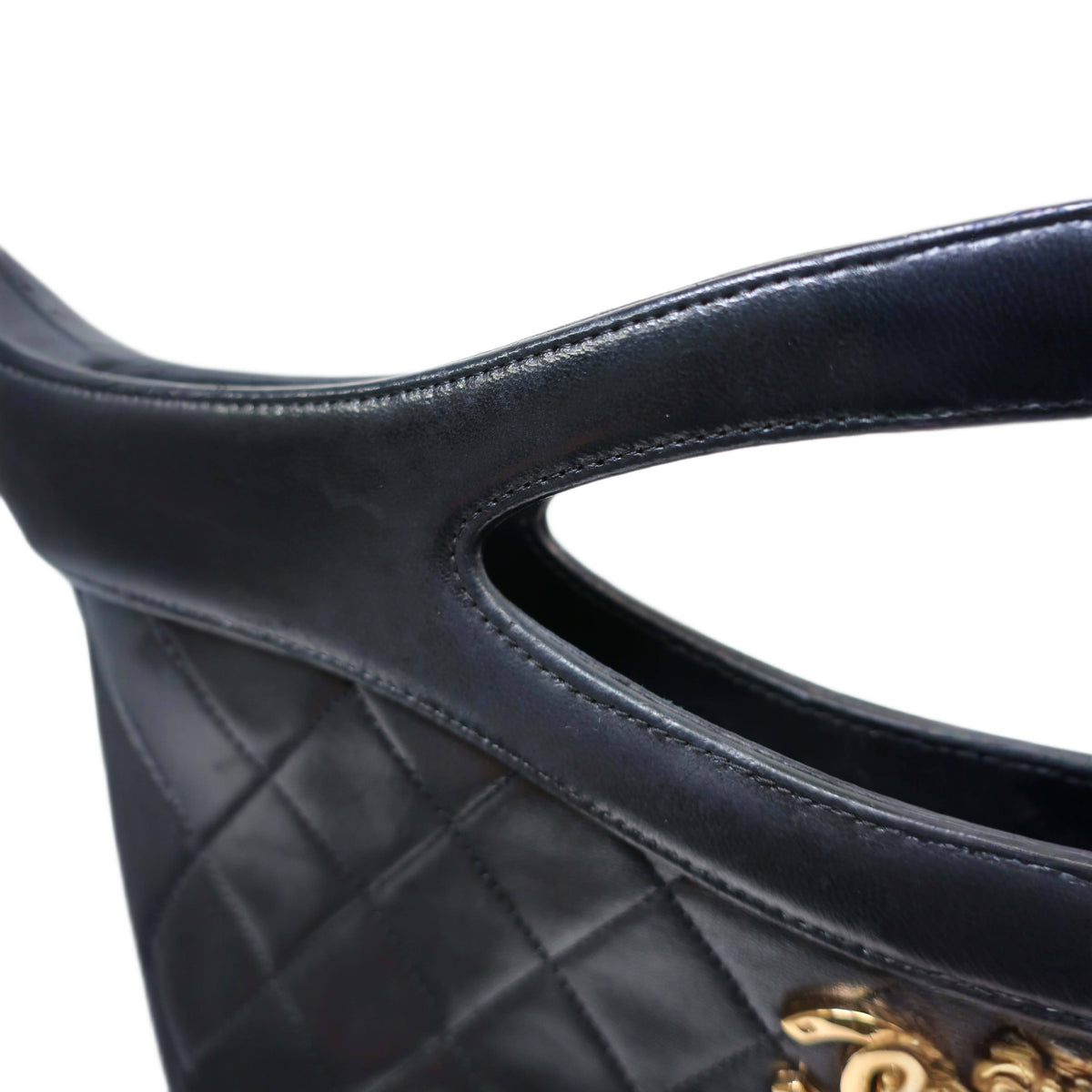 Chanel Quilted 2 Way Handbag