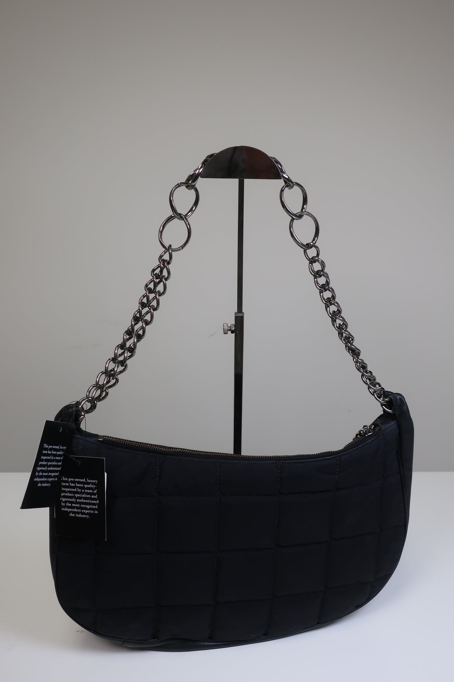 CHANEL Chocolate Bar Hobo Chain Bag