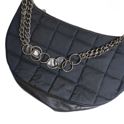 CHANEL Chocolate Bar Hobo Chain Bag