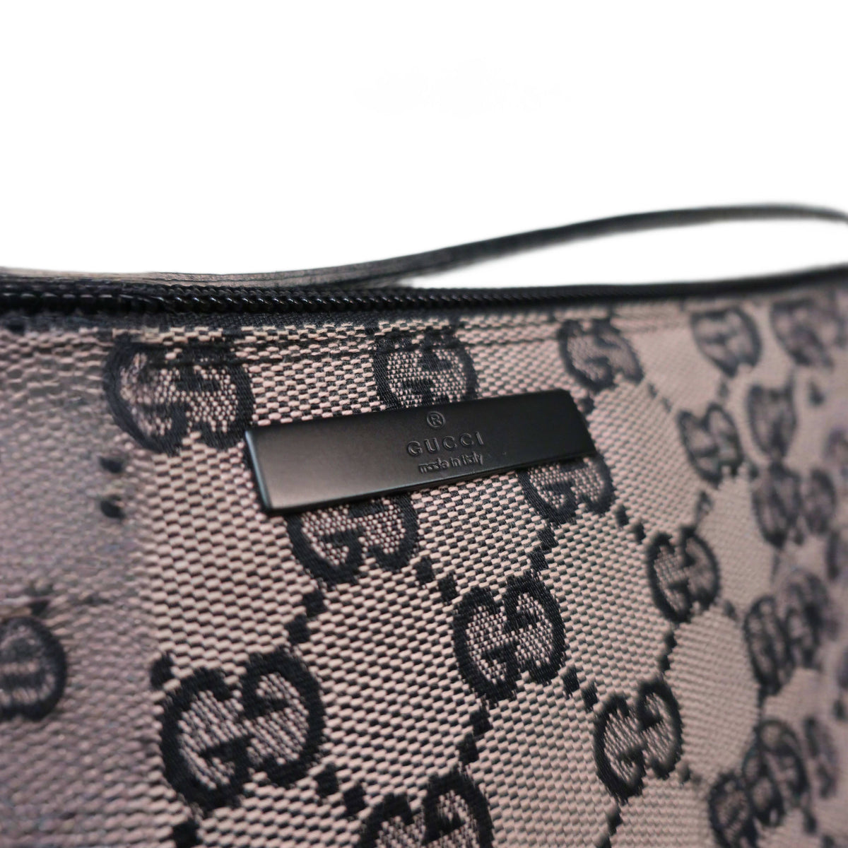 GUCCI Cosmetics Accessory Pouch In Navy GG Canvas