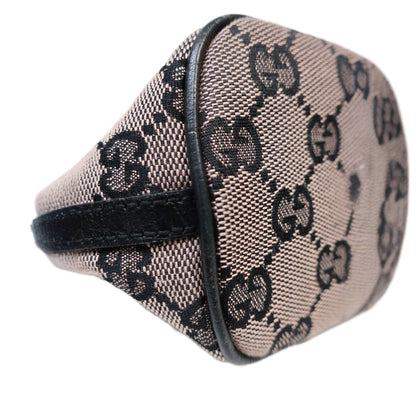 GUCCI Cosmetics Accessory Pouch In Navy GG Canvas
