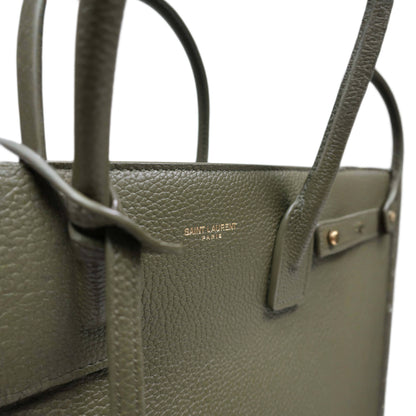 SAINT LAURENT Grained Calfskin Nano Supple Sac De Jour Bag