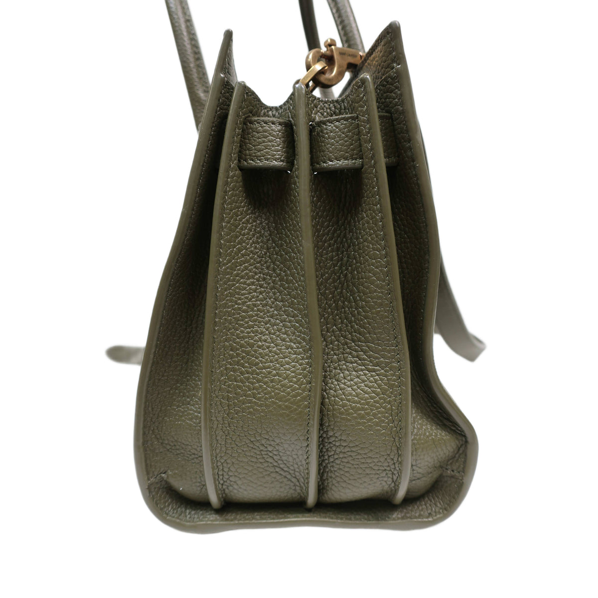 SAINT LAURENT Grained Calfskin Nano Supple Sac De Jour Bag