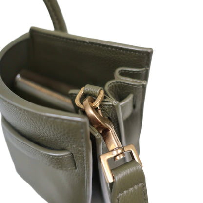 SAINT LAURENT Grained Calfskin Nano Supple Sac De Jour Bag