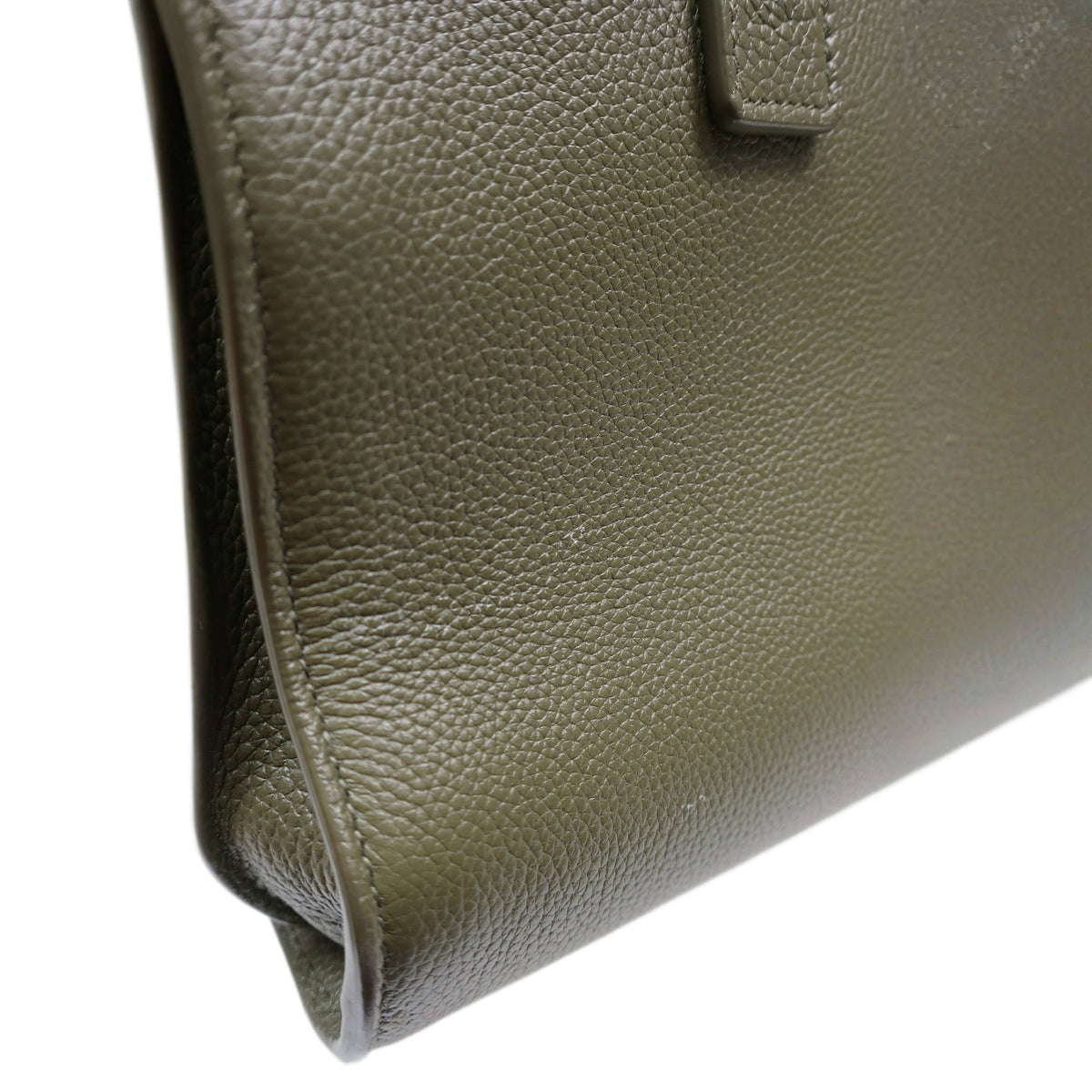 SAINT LAURENT Grained Calfskin Nano Supple Sac De Jour Bag