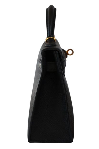 Noir Mini Kelly II 20 Gold Hardware, 2025 Stamp K