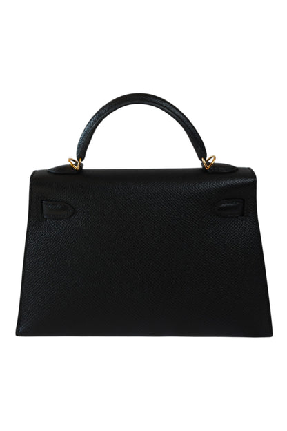 Noir Mini Kelly II 20 Gold Hardware, 2025 Stamp K