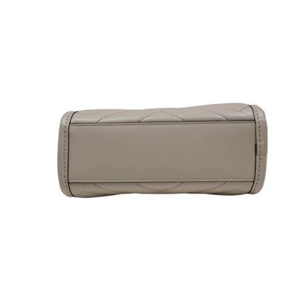GUCCI GG Marmont White Leather Handbag