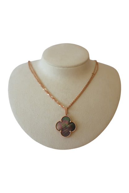 Van Cleef & Arpels Magic Alhambra long necklace, 1 motif 18K rose gold, Mother-of-pearl
