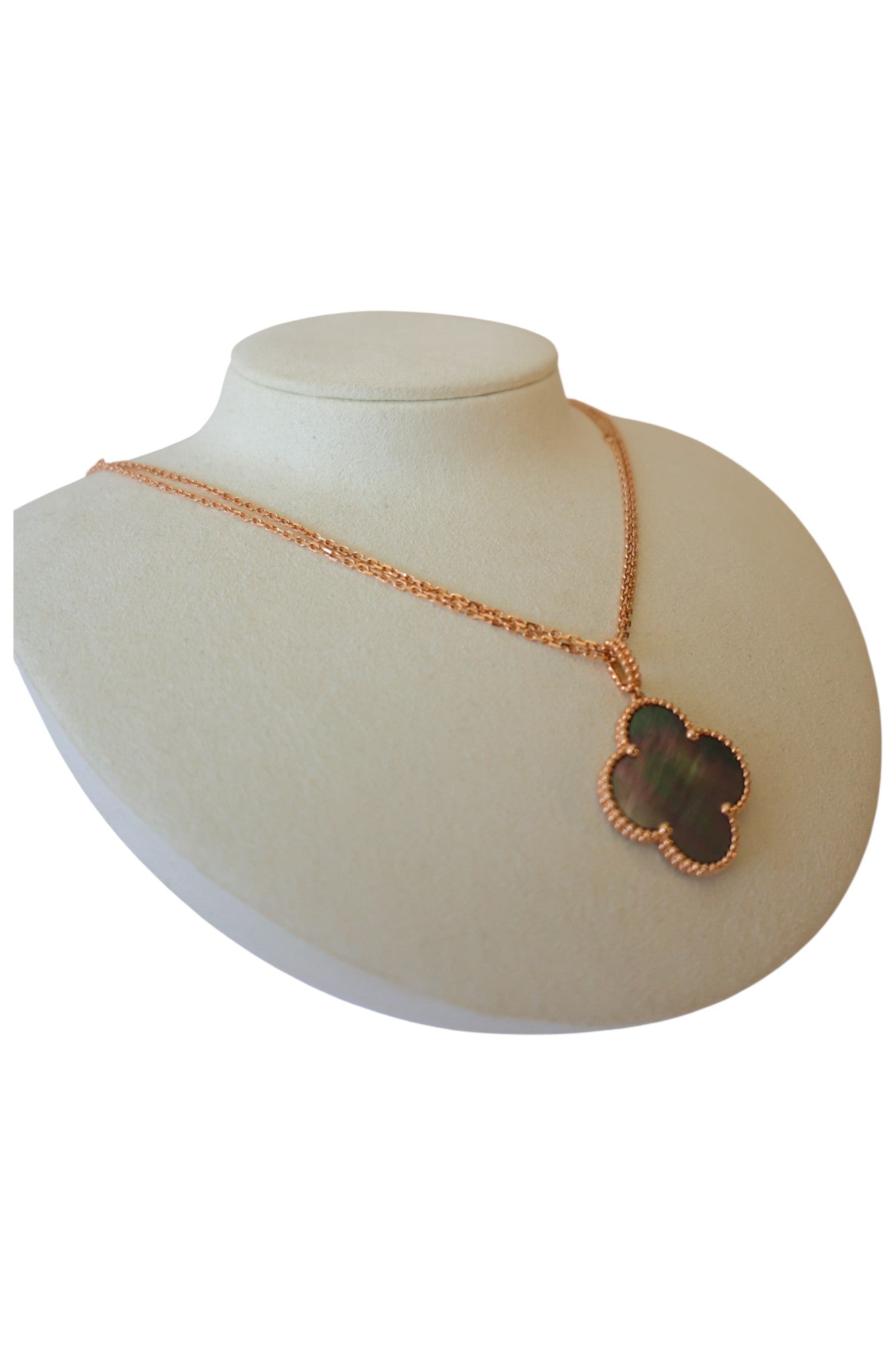 Van Cleef & Arpels Magic Alhambra long necklace, 1 motif 18K rose gold, Mother-of-pearl