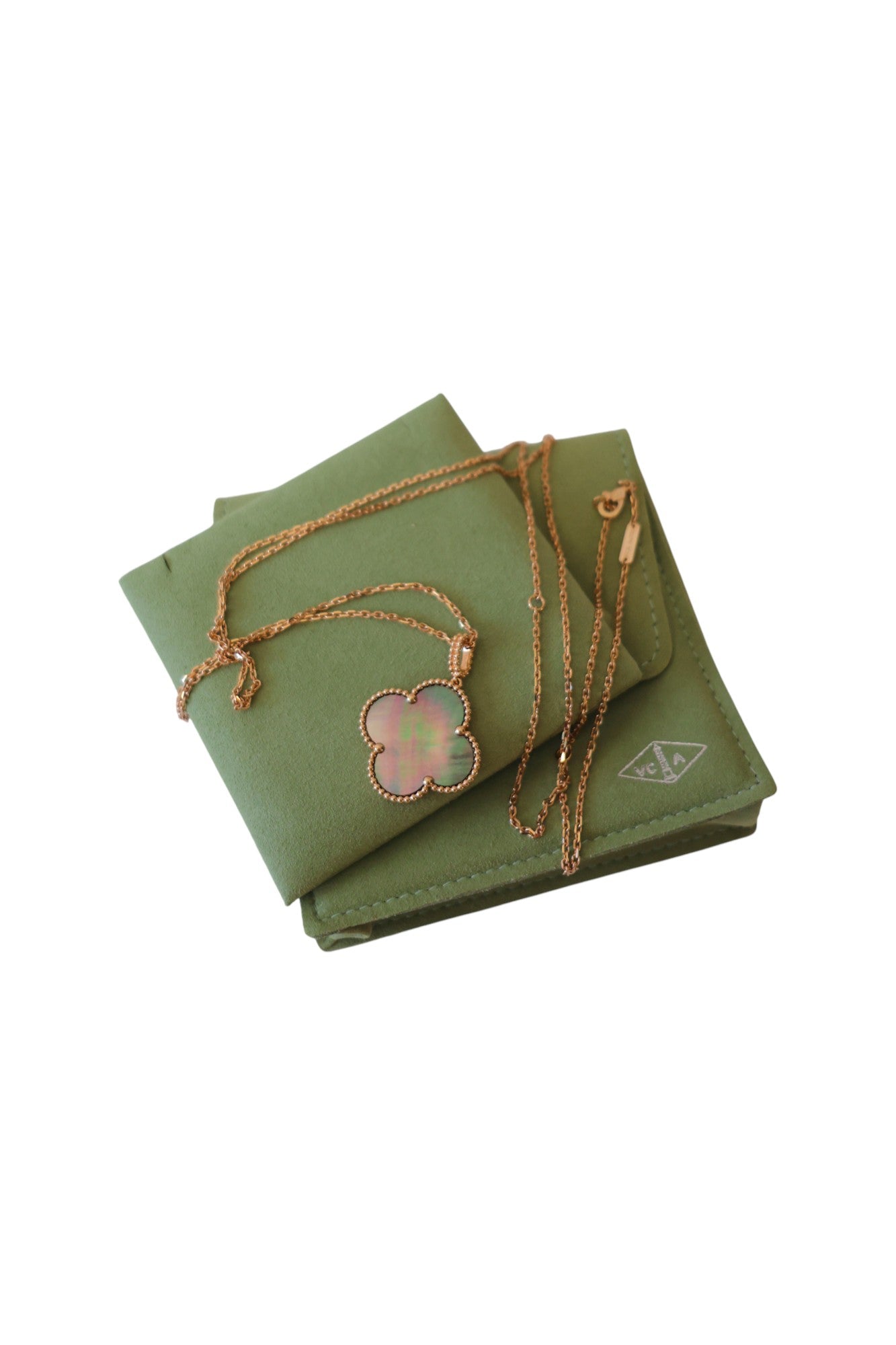 Van Cleef & Arpels Magic Alhambra long necklace, 1 motif 18K rose gold, Mother-of-pearl