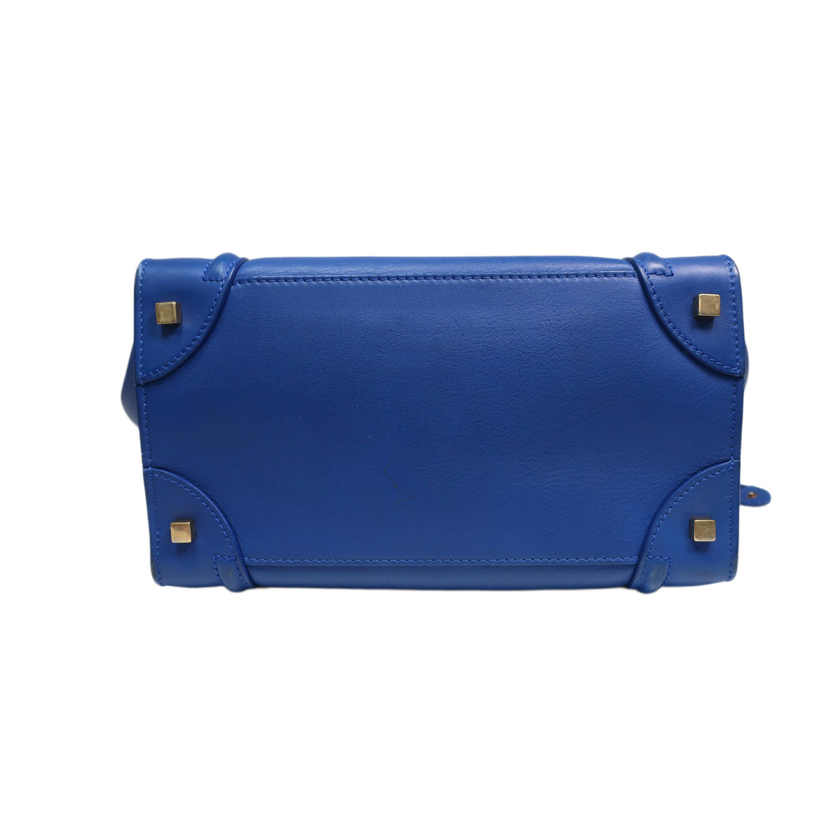 Celine  Smooth Calfskin Mini Luggage Royal Blue