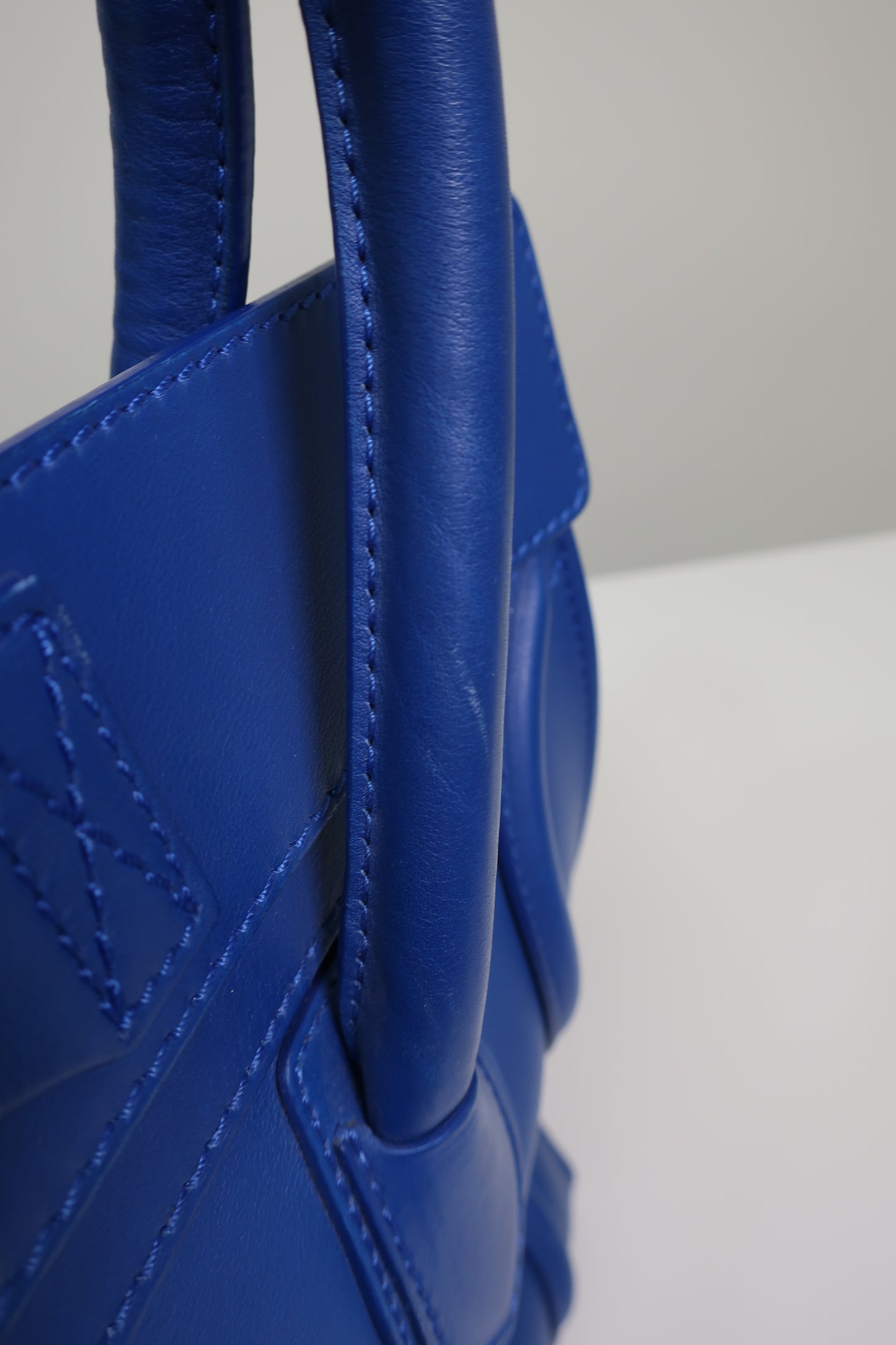 Celine  Smooth Calfskin Mini Luggage Royal Blue