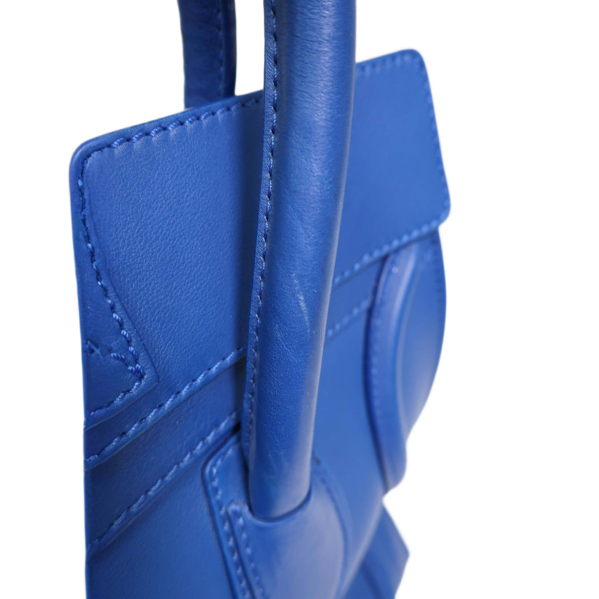 Celine  Smooth Calfskin Mini Luggage Royal Blue
