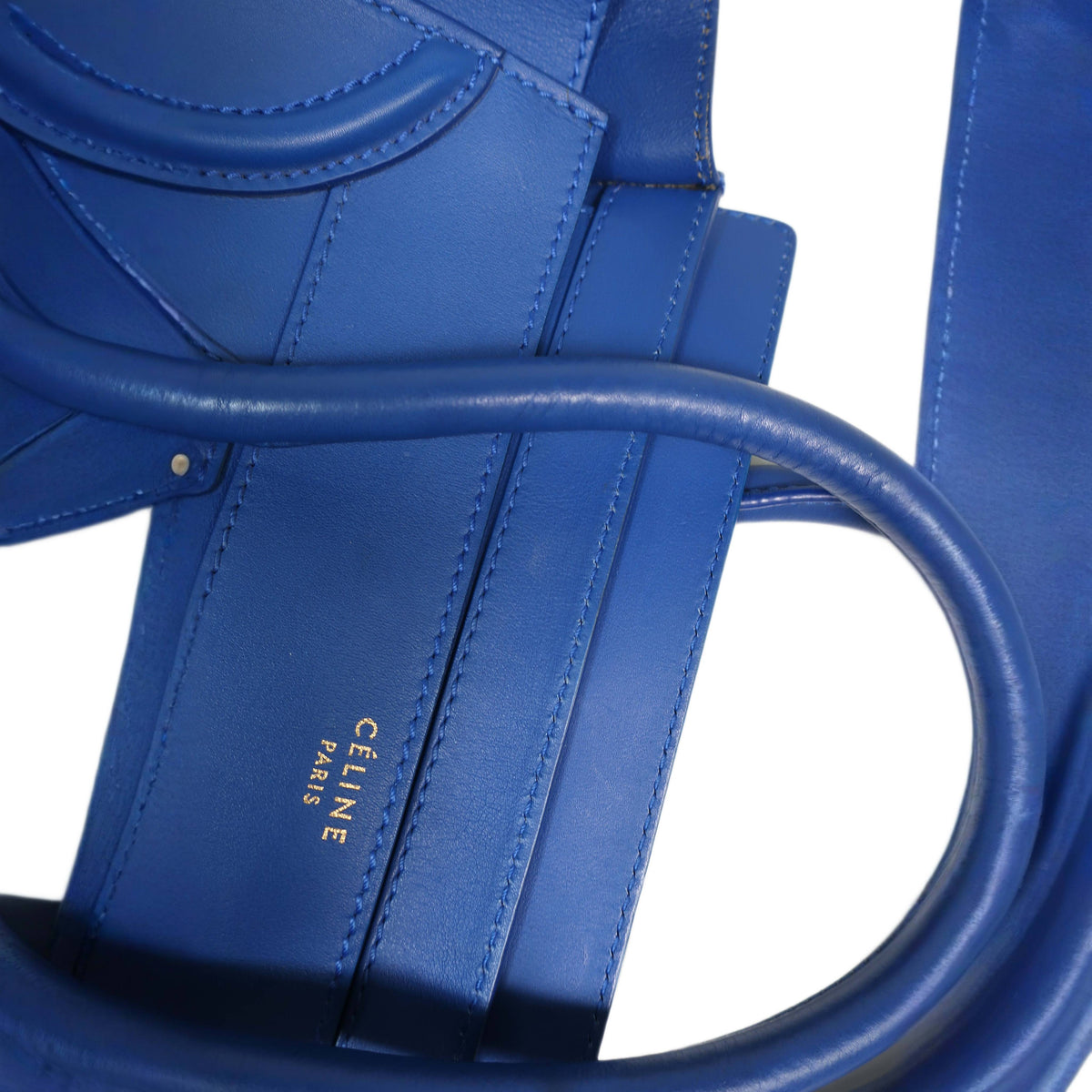 Celine  Smooth Calfskin Mini Luggage Royal Blue