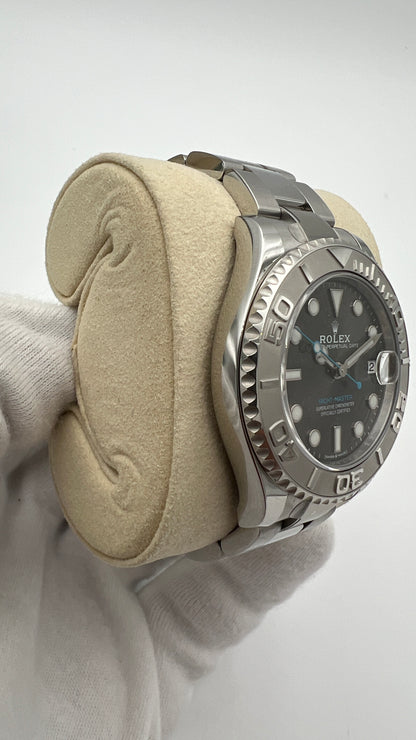 Rolex Yacht-Master 37 Slate Dial Oystersteel and Platinum 268622 Ref: 268622-0002