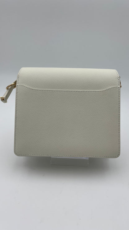 Hermès Roulis Mini 18 Bag White Evercolor With Permabrass hardware