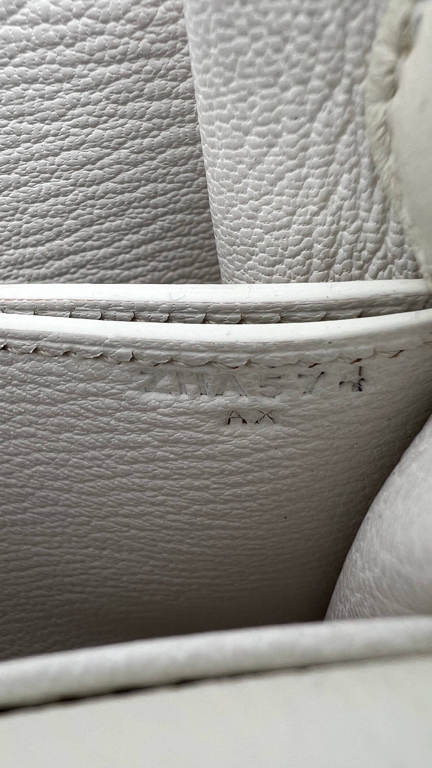 Hermès Roulis Mini 18 Bag White Evercolor With Permabrass hardware