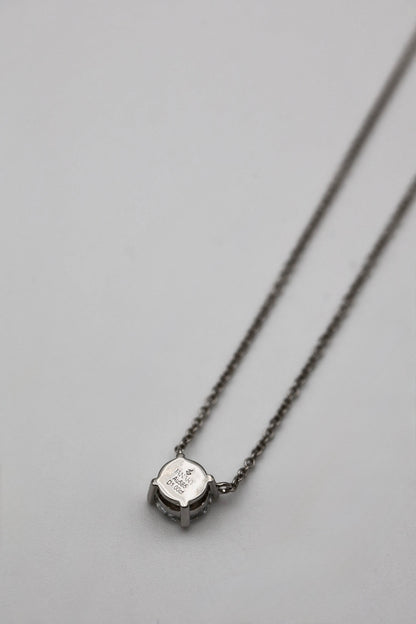 Round Shape Diamond Necklace 14K Solid Gold – 1.00 CT