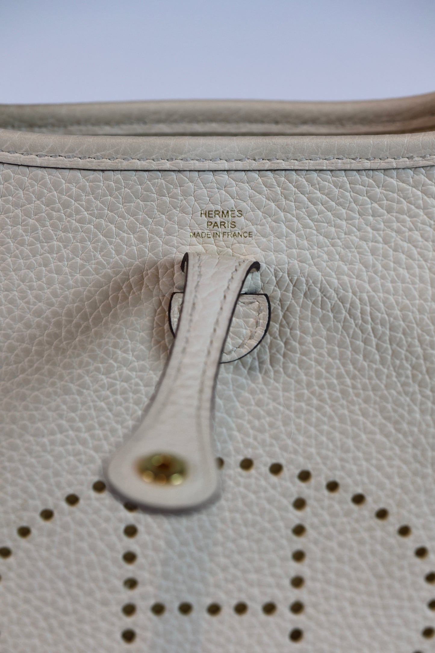 HERMES Taurillon Clemence Evelyne TPM