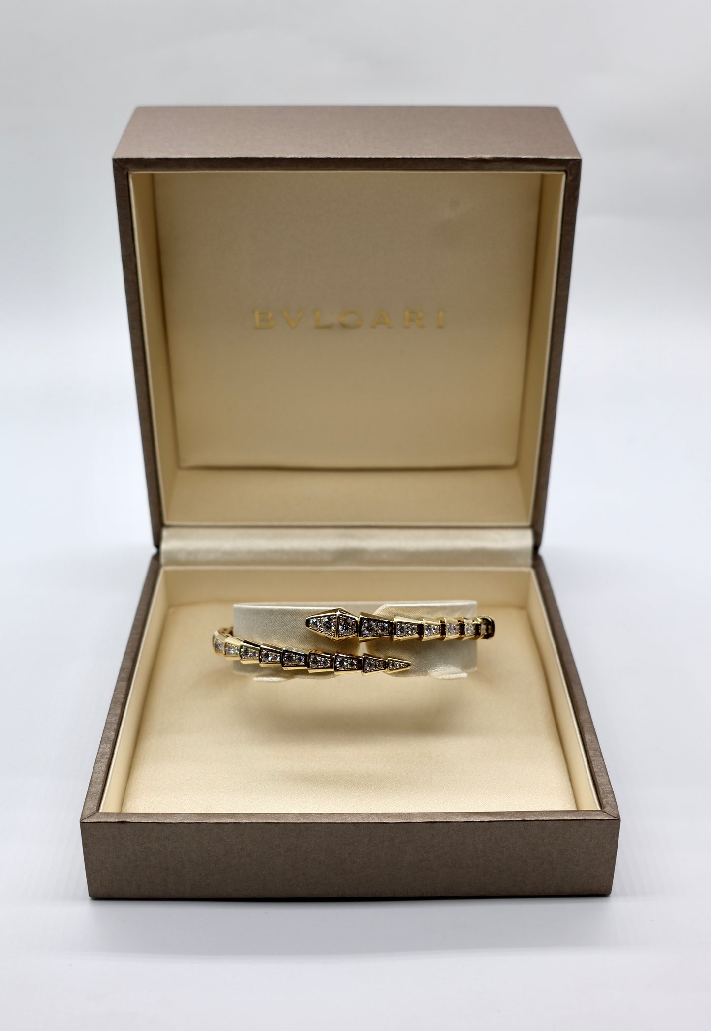 BVLGARI Serpenti Viper Diamond Bracelet 18K Yellow Gold
