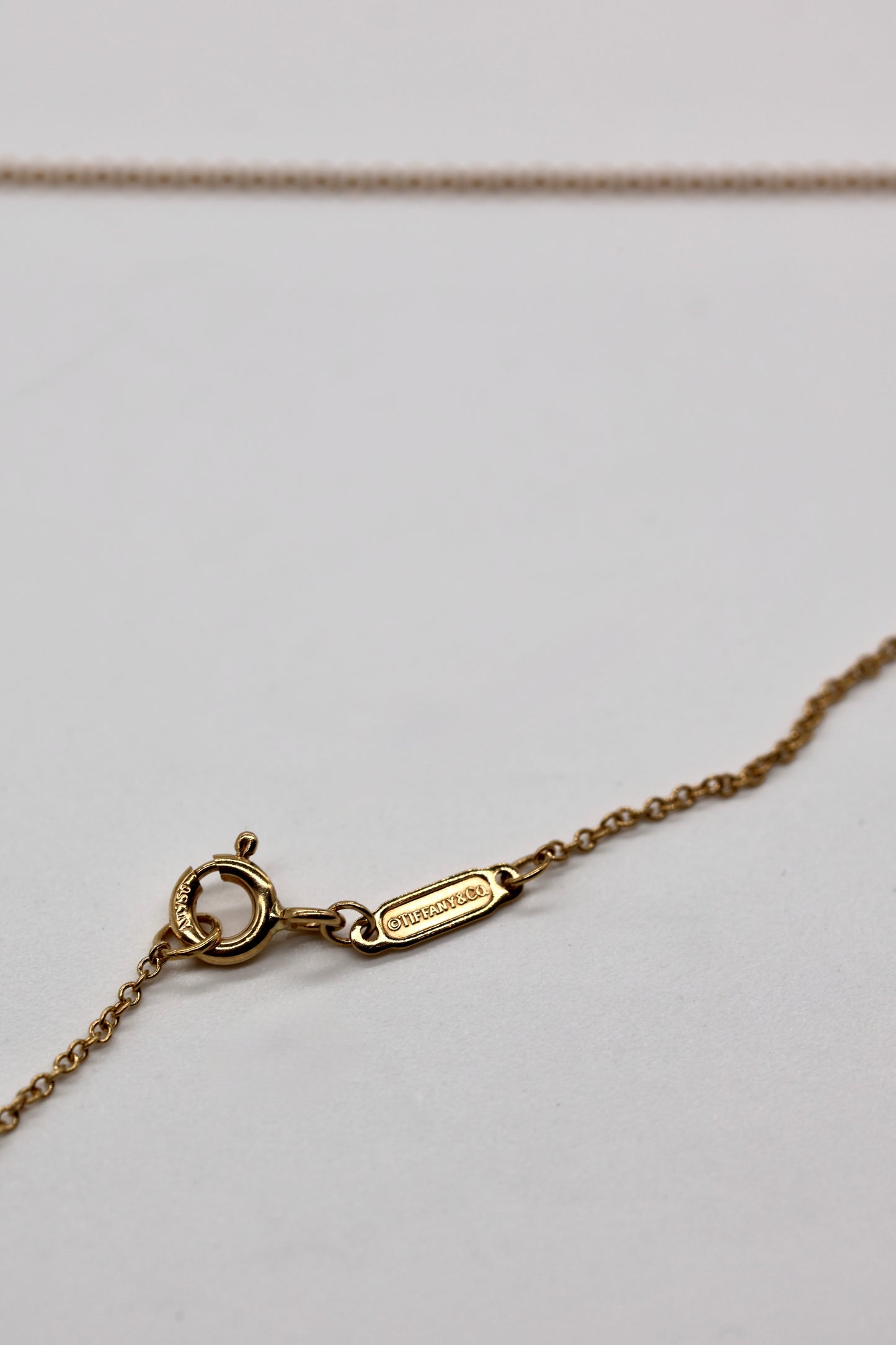 Tiffany 18K Yellow Gold Lock and Key Pendant
