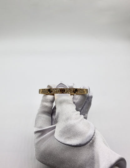 BVLGARI Serpenti Viper Diamond Bracelet 18K Yellow Gold