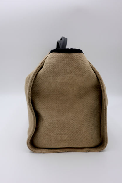 Chanel Deauville 2-Way Tote Canvas Shoulder Bag